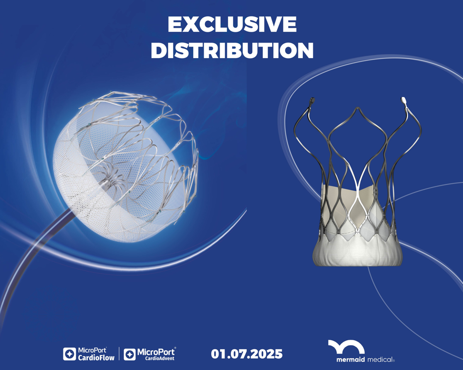 Mermaid Medical Group® and MicroPort® Announce Exclusive Distribution Agreement for TAVI and LAAC Devices