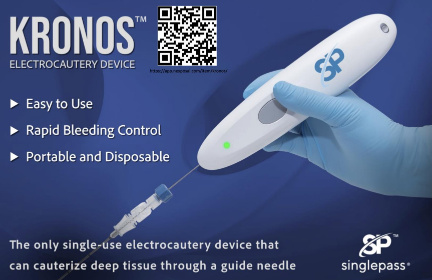 Single Pass Kronos Electrocautery Device